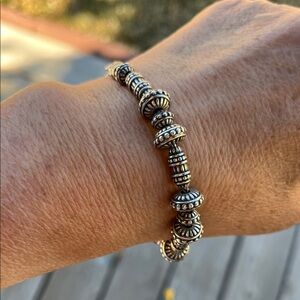 Brighton Silver Beaded Bracelet